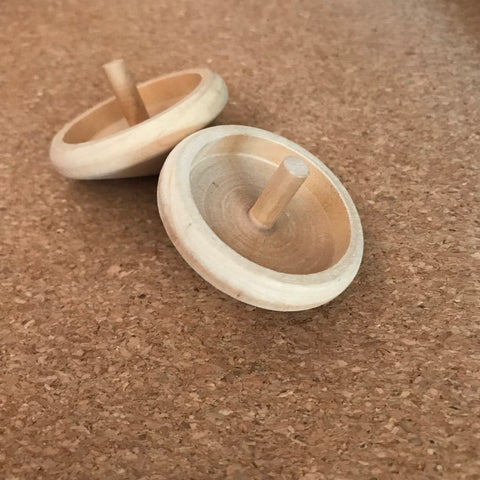 SPINNING TOP - bpa free- Eco wood- design conscious-Dove and Dovelet