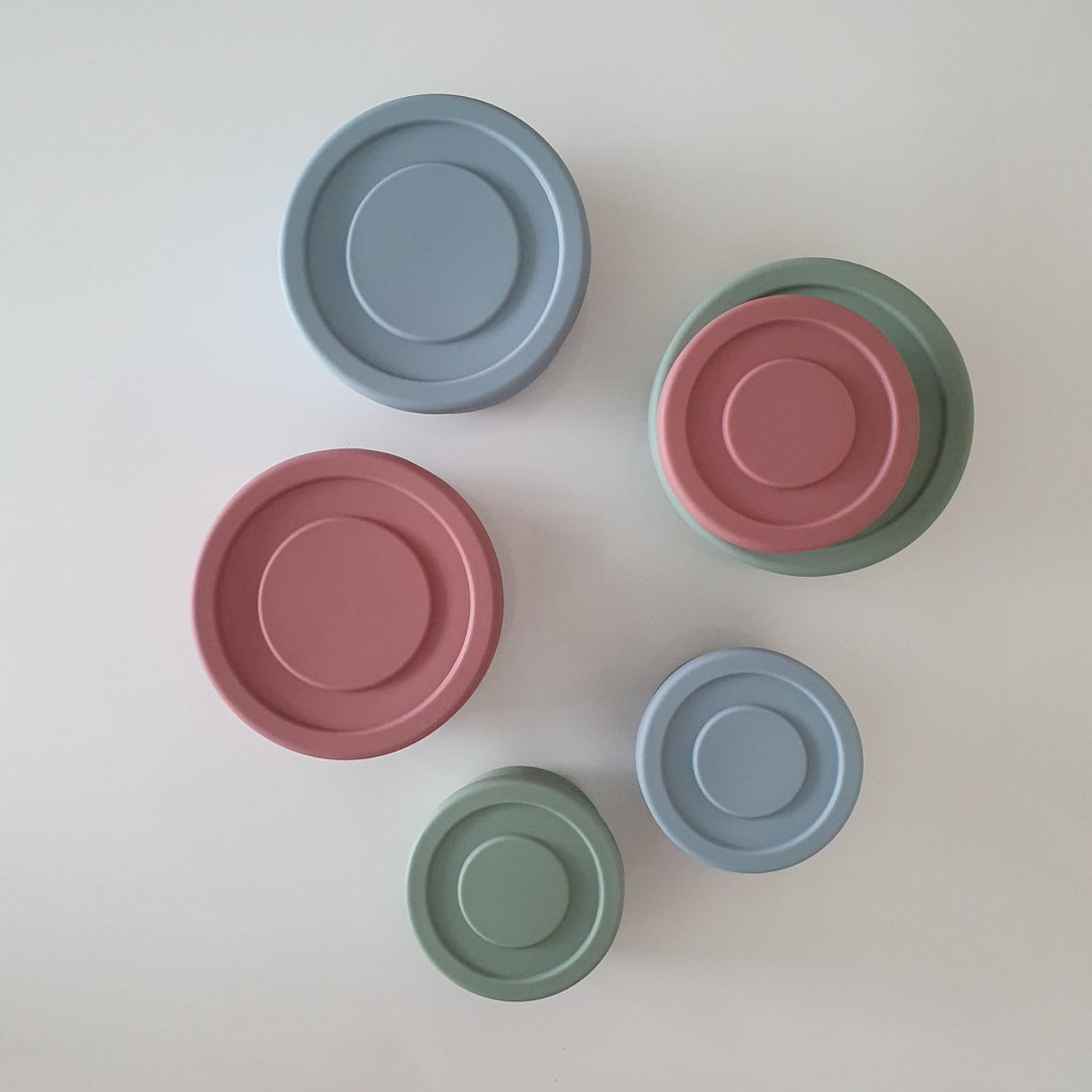 Silicone Round Lunch Bowl Large 700ml - assorted colours